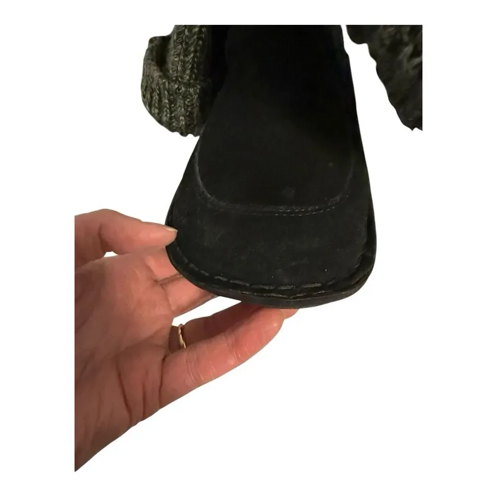 Alegria Juneau Knit/Black Suede Leather Boots Women’s 40 - US 9.5-10 Boho Casual